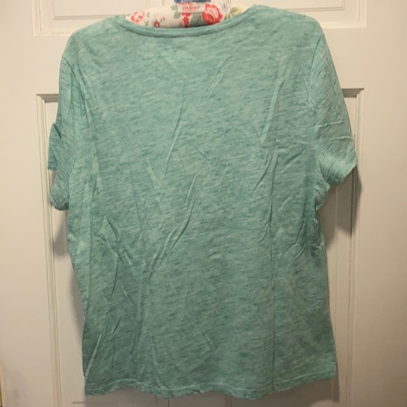 Talbots green and white tee, excellent condition - Picture 3 of 3